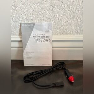 FRIGIDAIRE EFMIS567 18 Can Mini Drink Fridge *User Manual & Car 12V Adapter Only